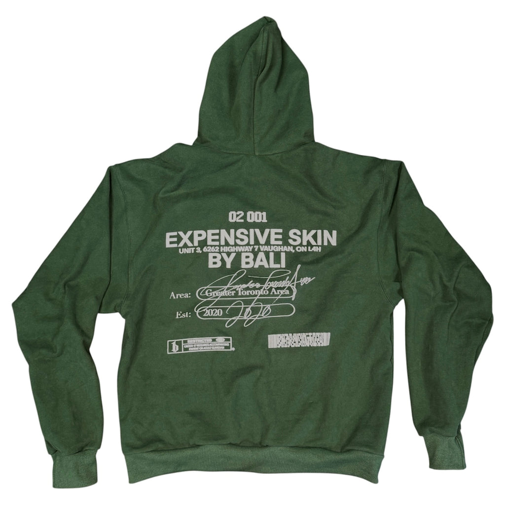 GREEN ZIP-UP SWEATER